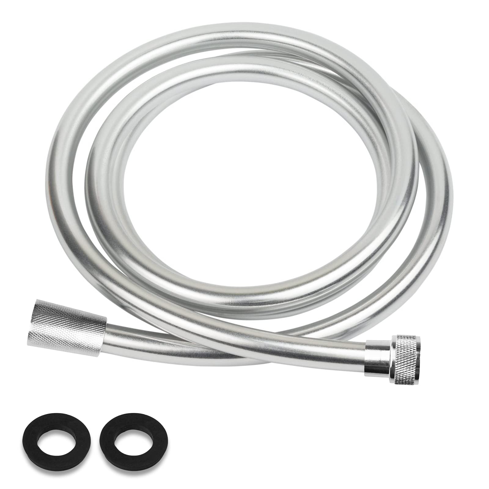 Fousenuk Tubo Doccia Flessibile 1.5, PVC Tubo Flessibile Doccia, Antipiega, Antideflagrante, Resistente Alla Pressione e Alle Alte Temperature, Connettore Standard da 1/2"