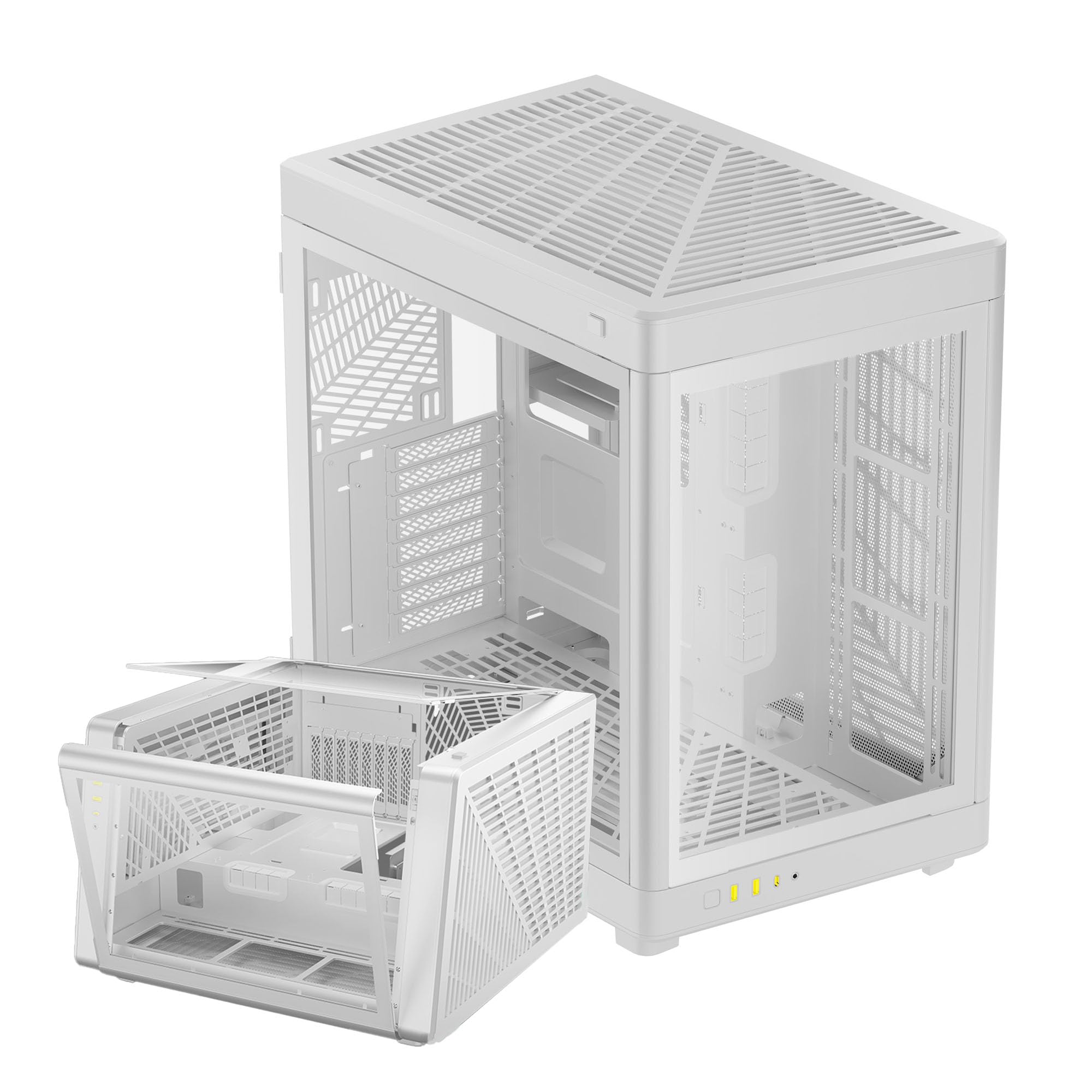 Gamdias NESO P1 Case PC Gaming Full Tower EATX, Bianco