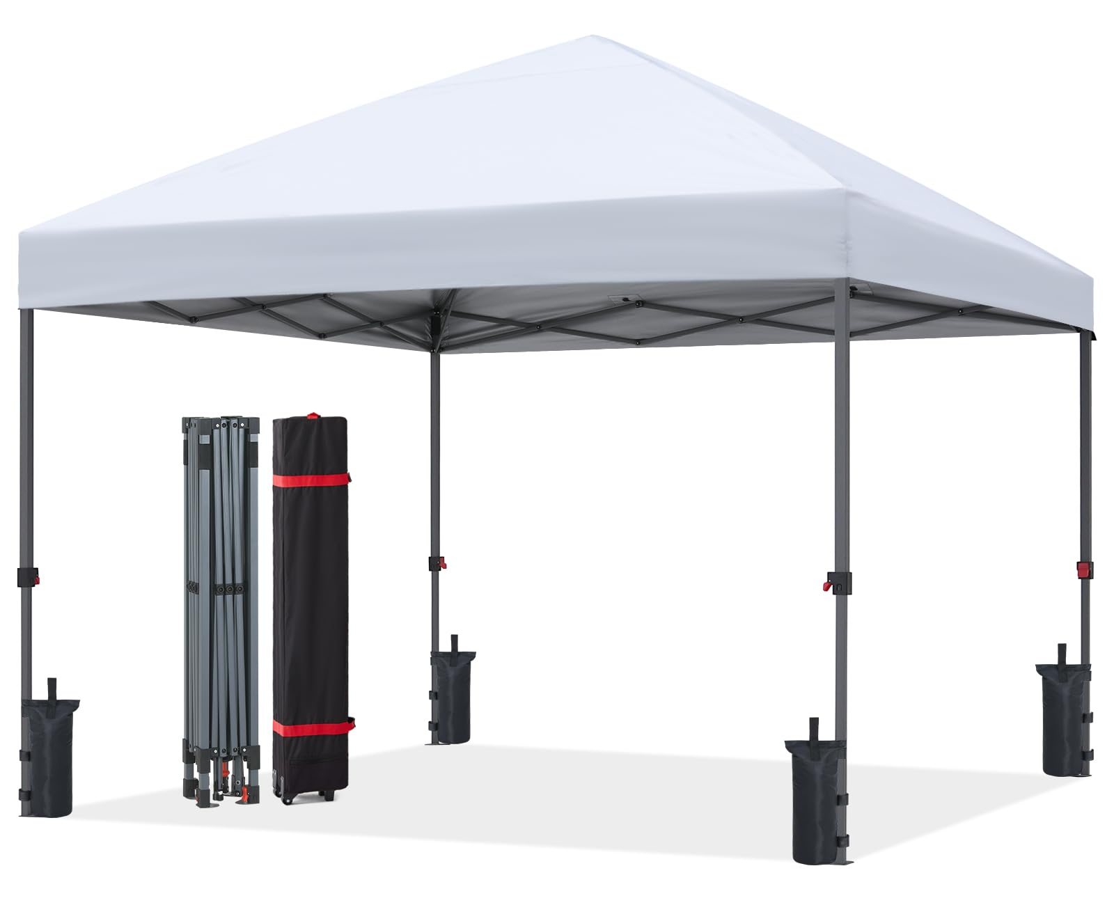 Abccanopy Gazebo Commerciale Pop-Up 3x3m, Bianco