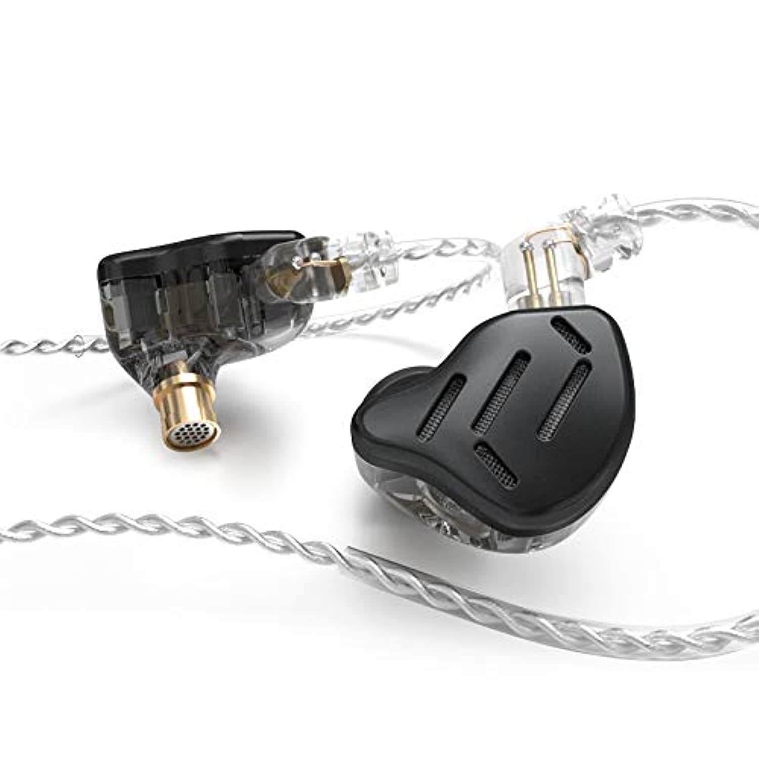 Linsoul KZ Zax - Auricolari In-Ear Hi-Fi Ibridi, Nero