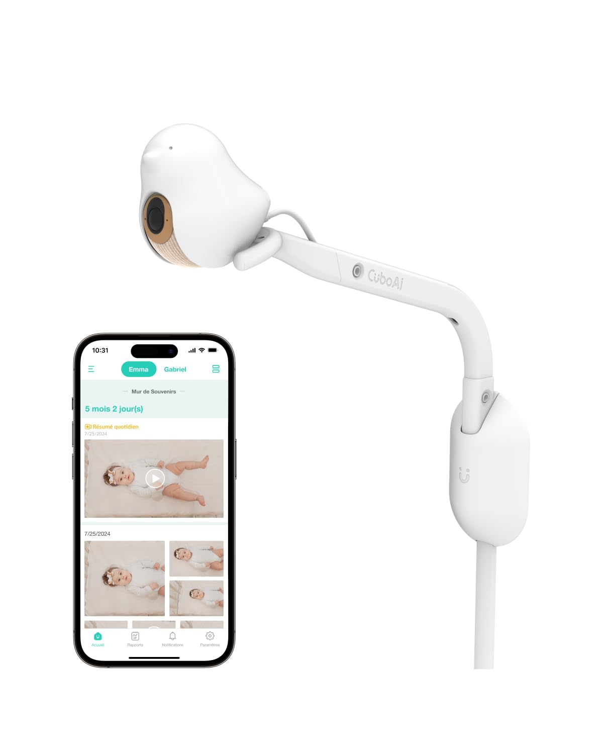 CuboAi Smart Baby Monitor 3 Wall Mount Set