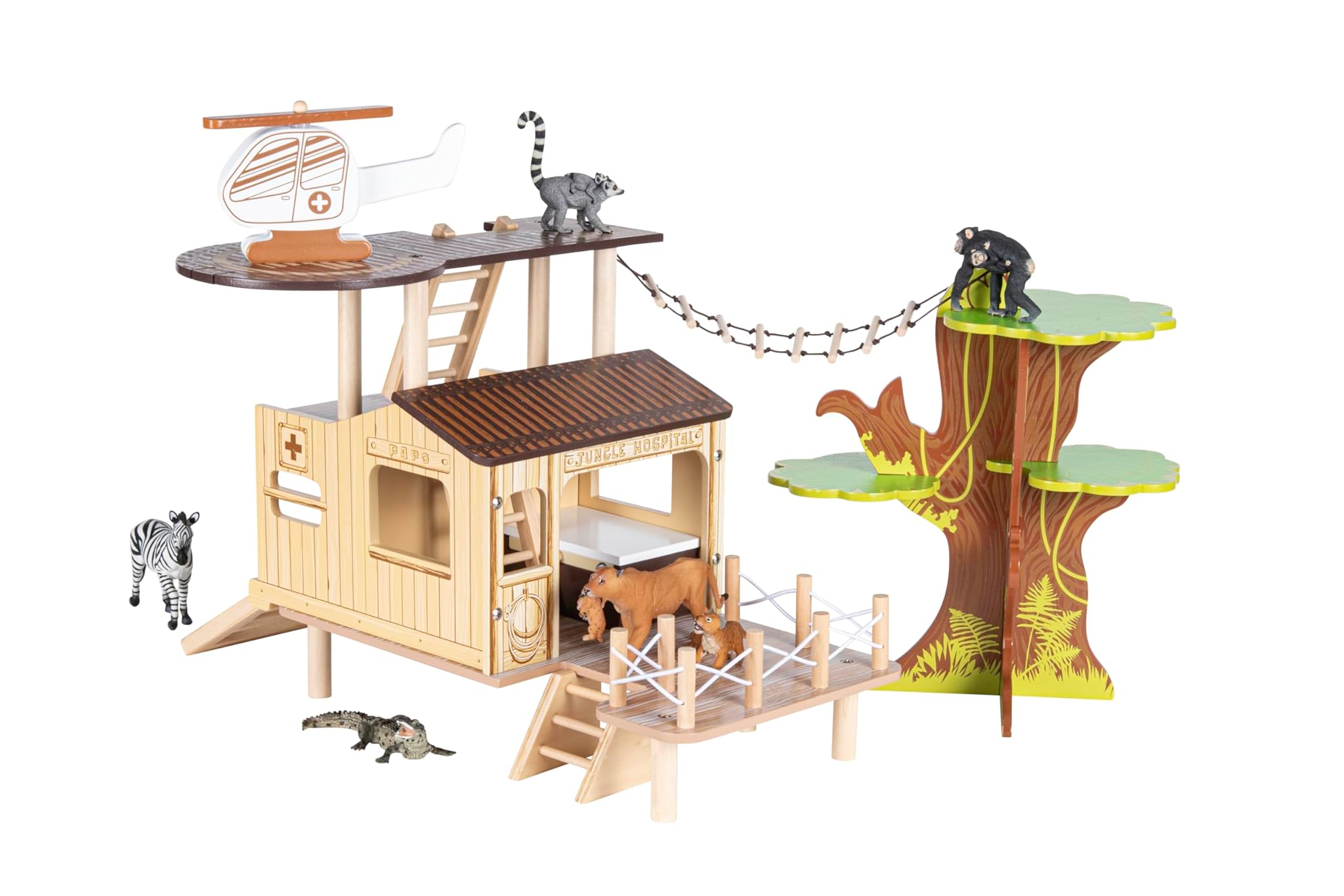 PAPO Bush Hospital - Ambiente di Gioco in Legno