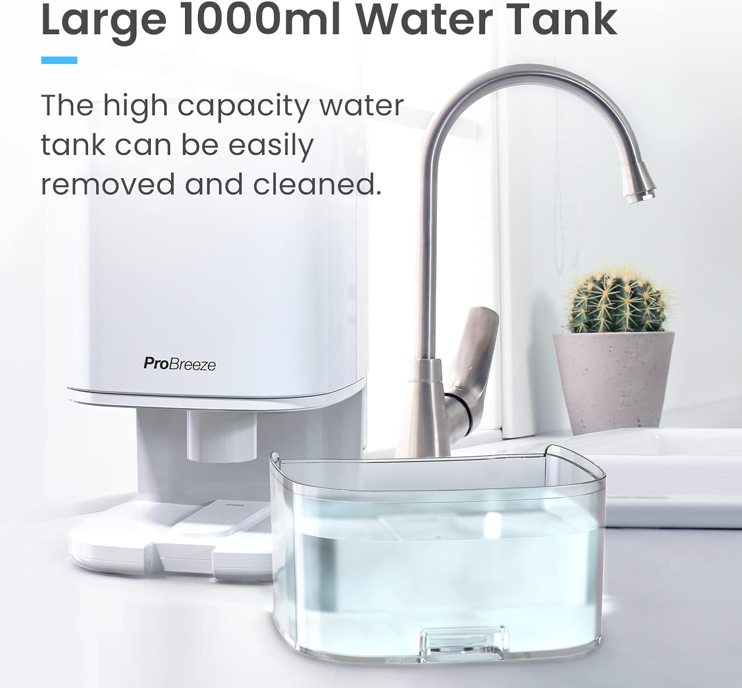 Pro Breeze Deumidificatore 1000ml con Timer e Luce LED - immagine 7