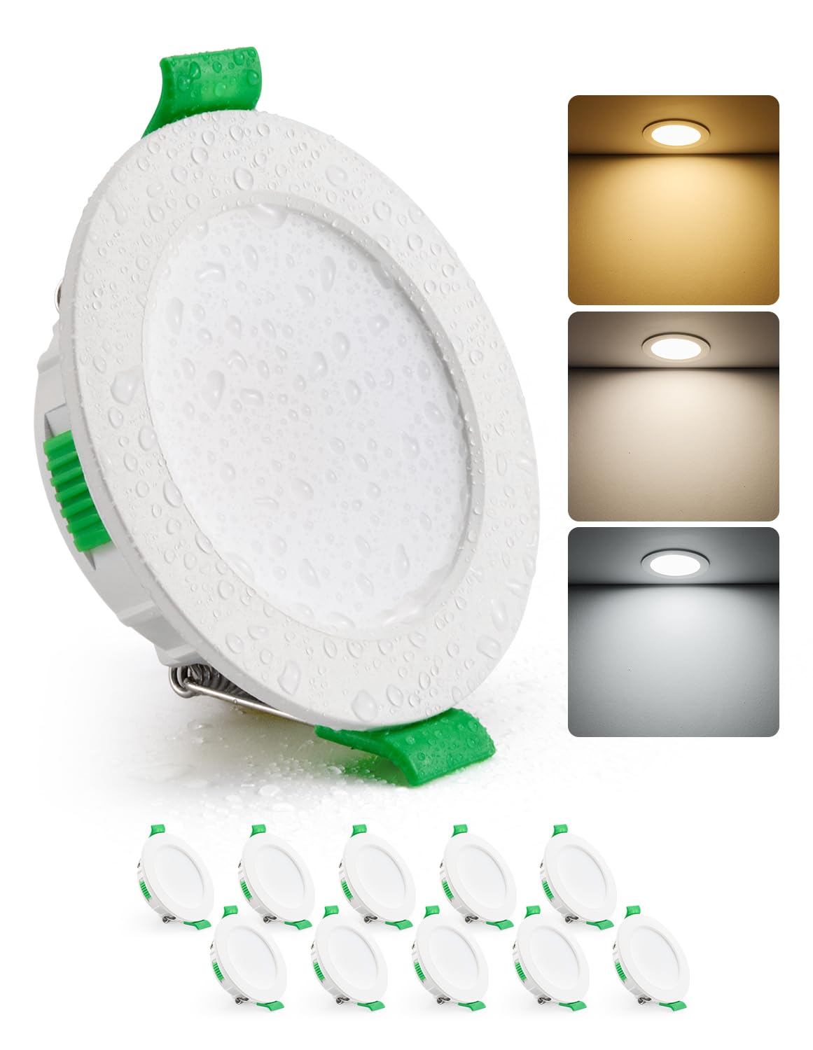 Faretti LED da Incasso per Cartongesso 4W (Set di 10)