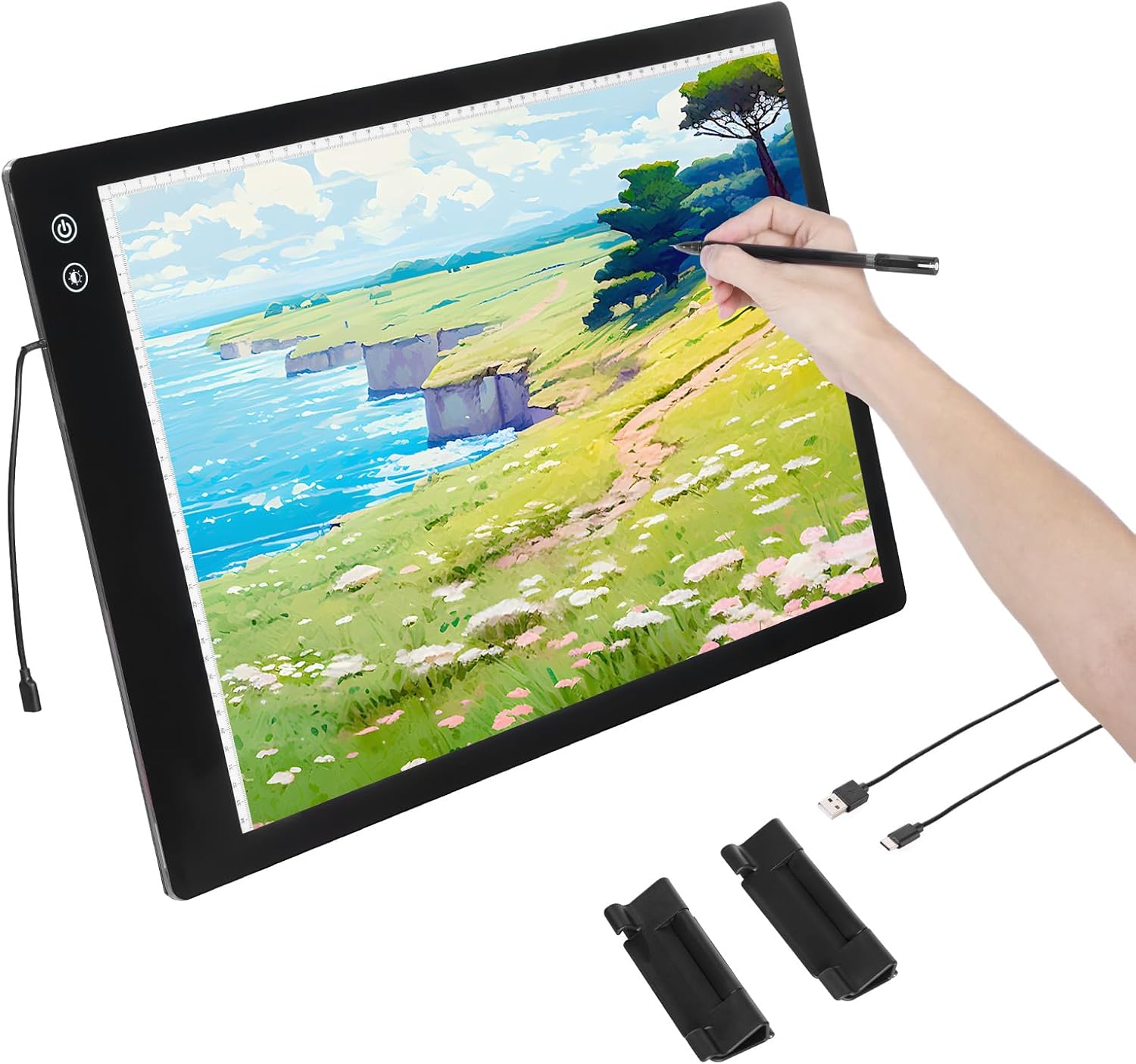 Vevor Lavagna Luminosa a LED A2, Nera - immagine 1