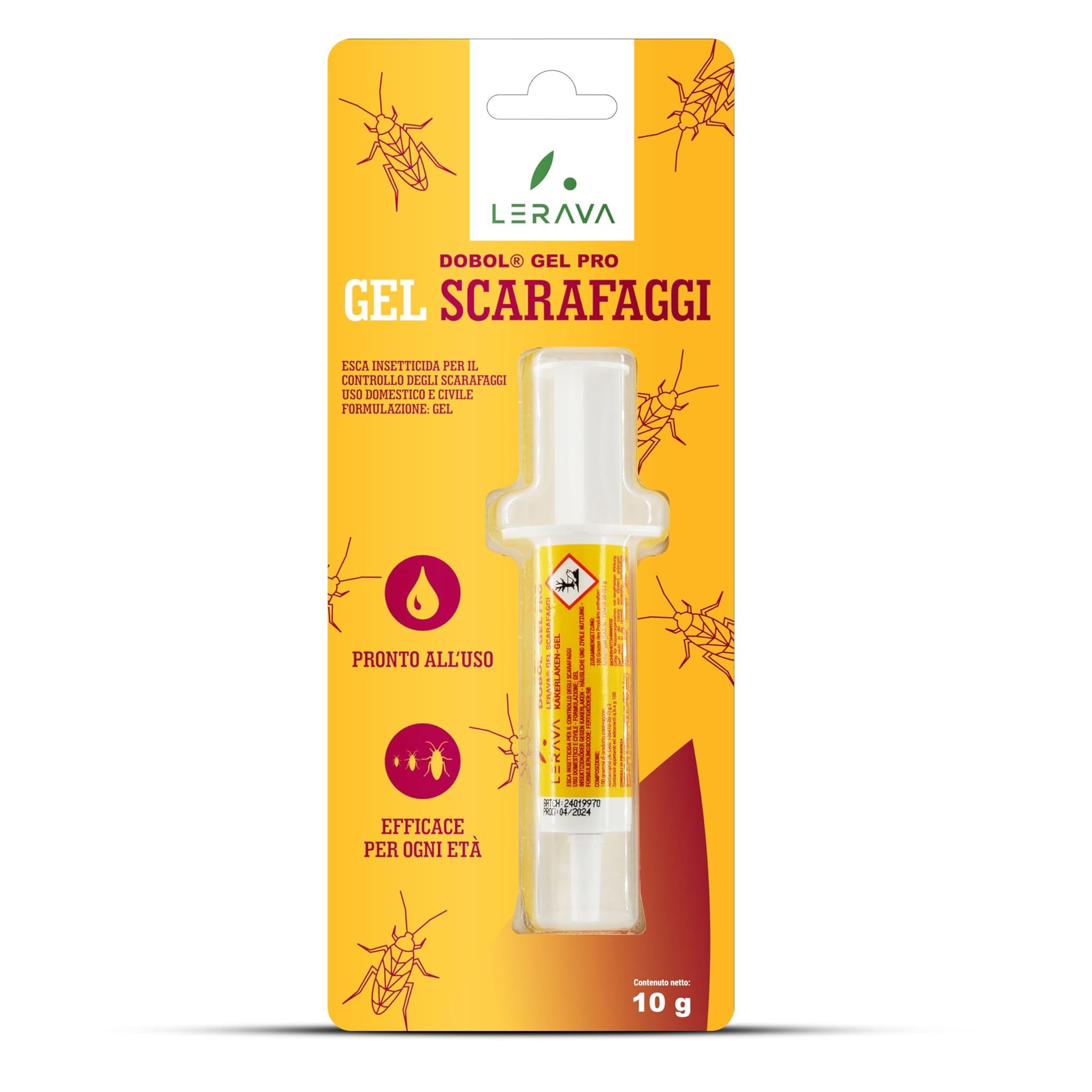 Lerava® Gel Scarafaggi e Blatte 10g