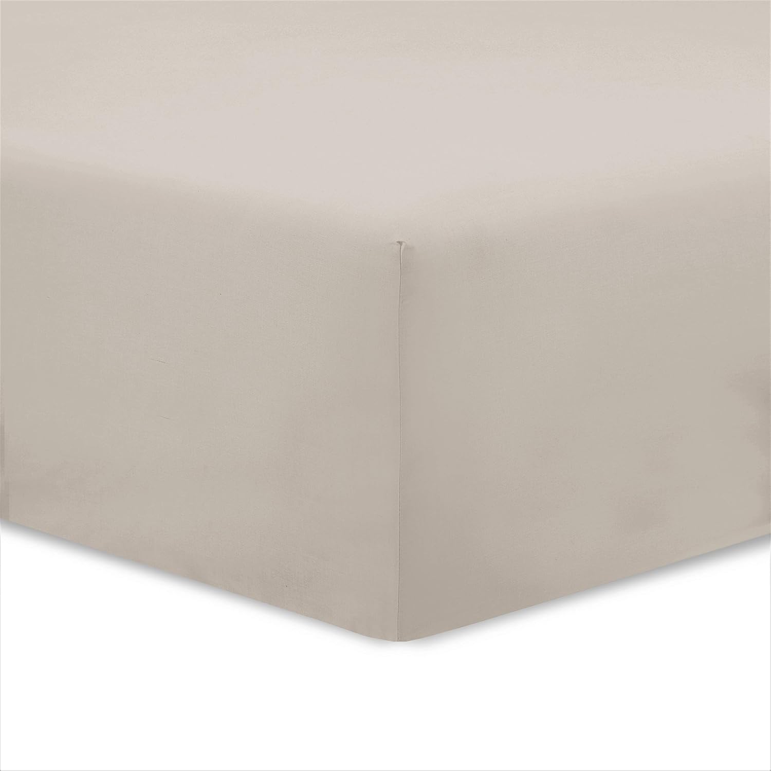 VISION Lenzuolo con Angoli Matrimoniale 160x200cm, Beige - immagine 1