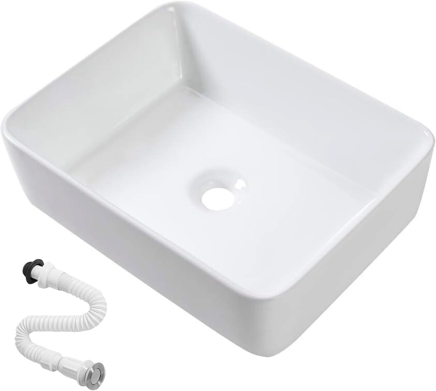 Magic Select Lavabo da Appoggio in Ceramica 47,5x36,5x13 CM