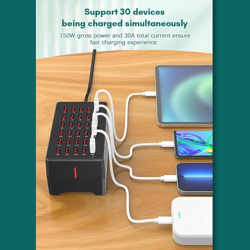 Docooler Caricatore USB 30 Porte 150W - immagine 2