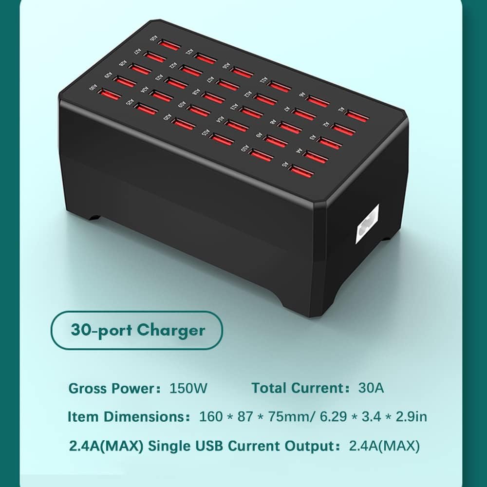 Docooler Caricatore USB 30 Porte 150W - immagine 4