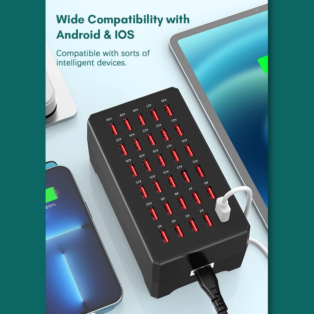 Docooler Caricatore USB 30 Porte 150W - immagine 7