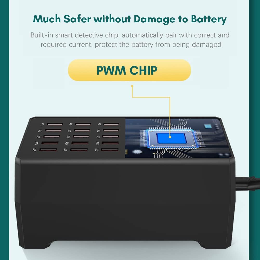 Docooler Caricatore USB 30 Porte 150W - immagine 8