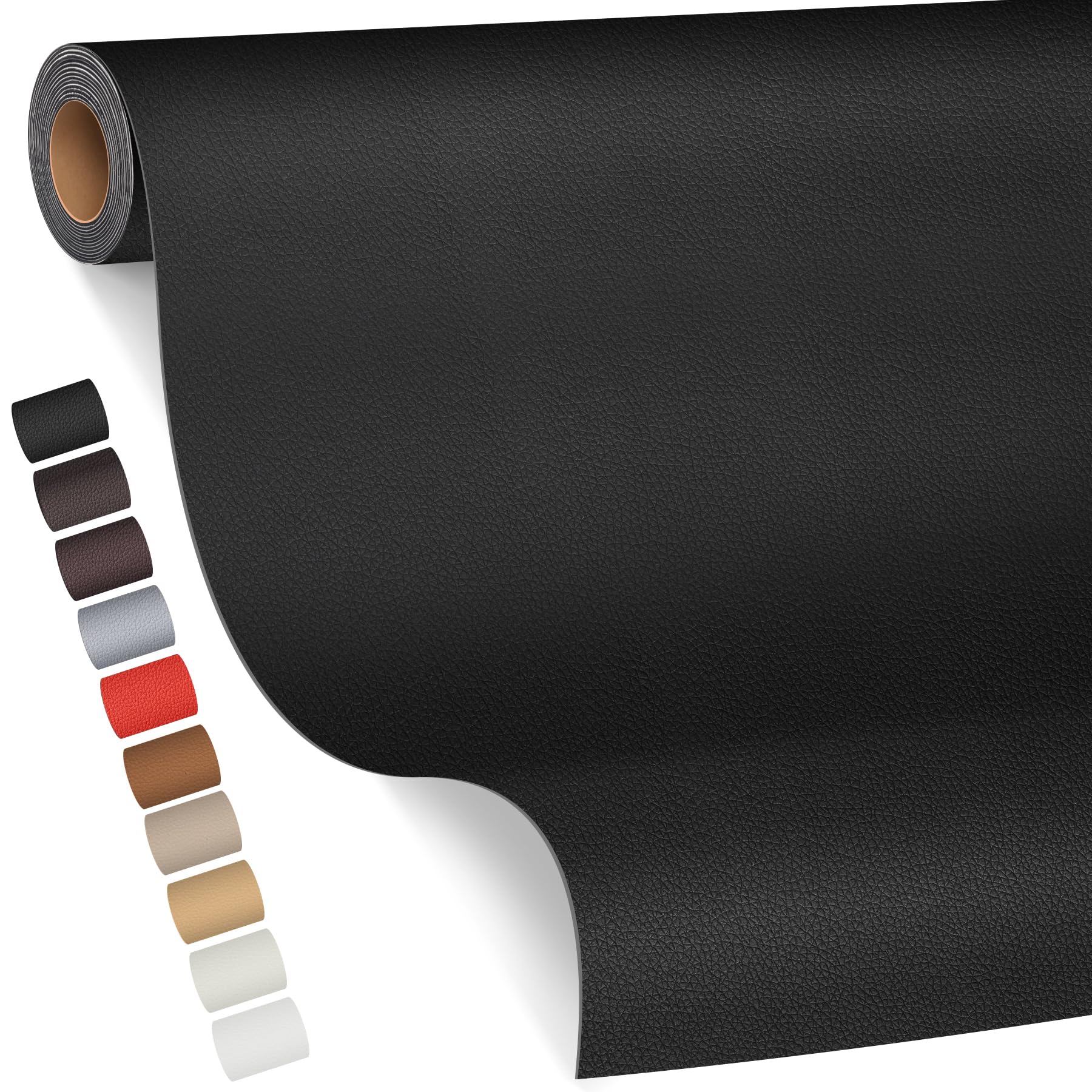 Pelle Adesiva per Riparazioni Autoadesivo 100x200cm, Nero