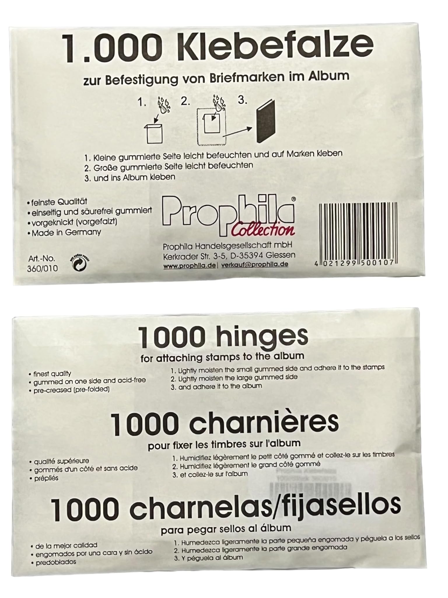 Prophila Collection 50000 Pezzi per Francobolli