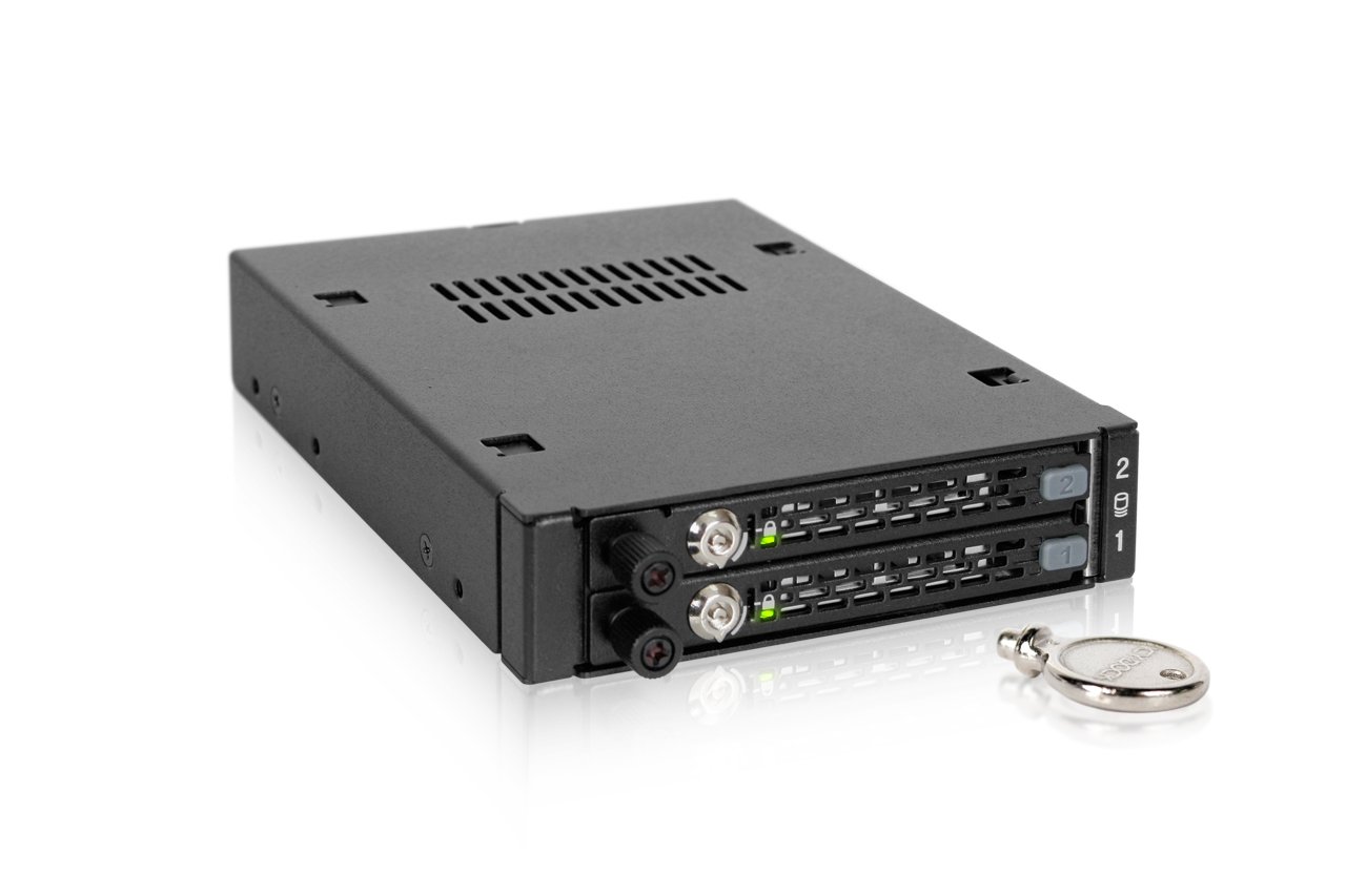 Icy Dock ToughArmor Ex MB492SKL-B - Rack Rimovibile 2x 2.5"