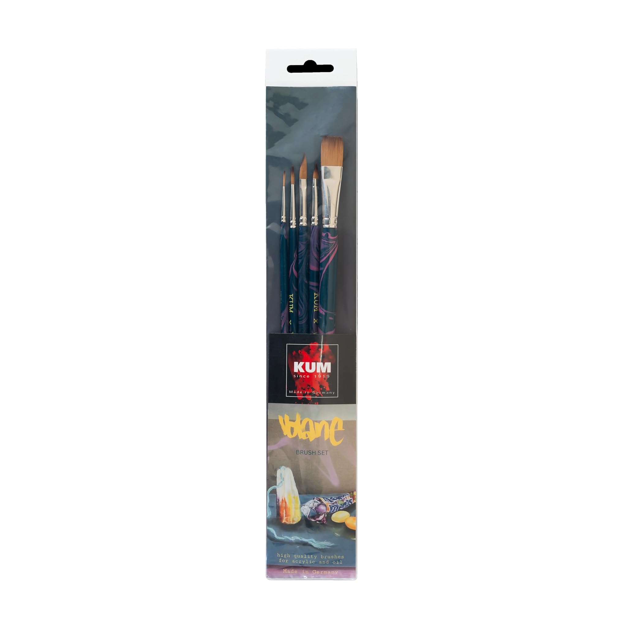 Kum 5147516 - Set di 5 pennelli per artisti Volane