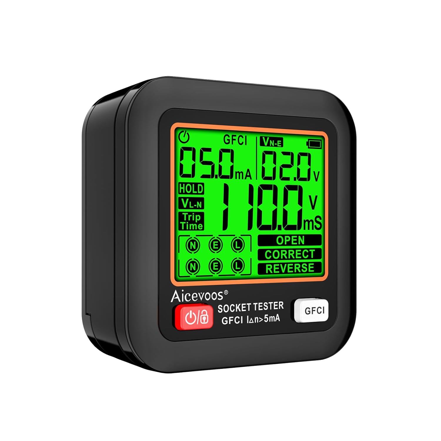 D9B Tester per Prese con Funzione RCD e Display LCD - immagine 1