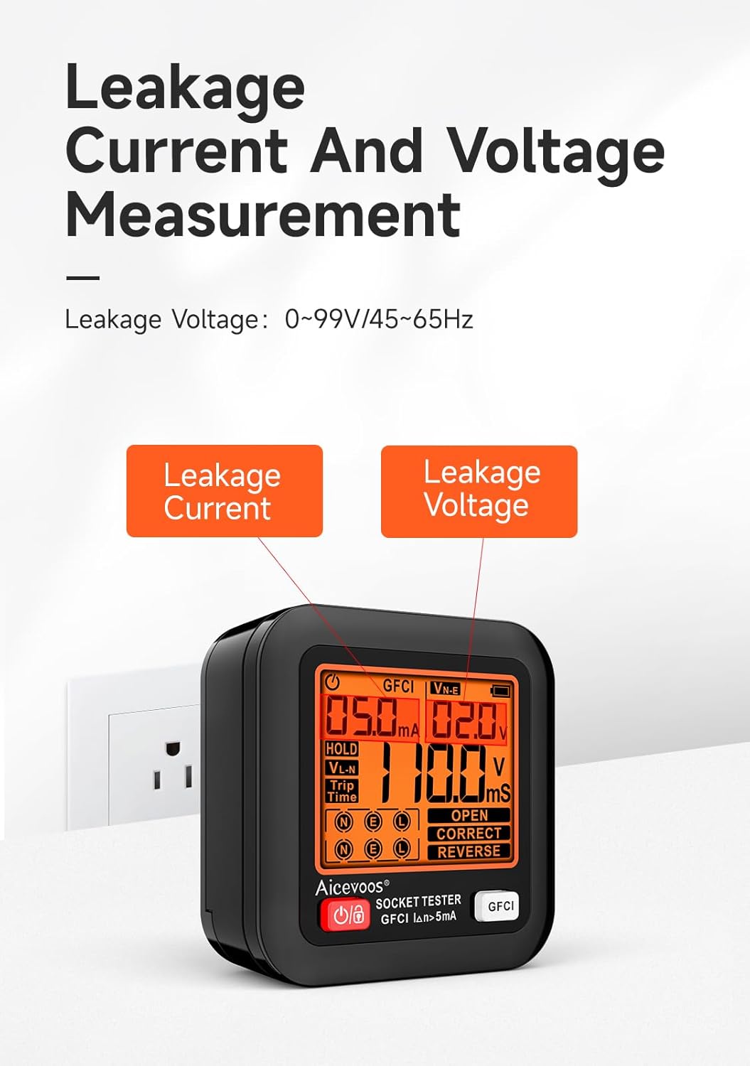 D9B Tester per Prese con Funzione RCD e Display LCD - immagine 5