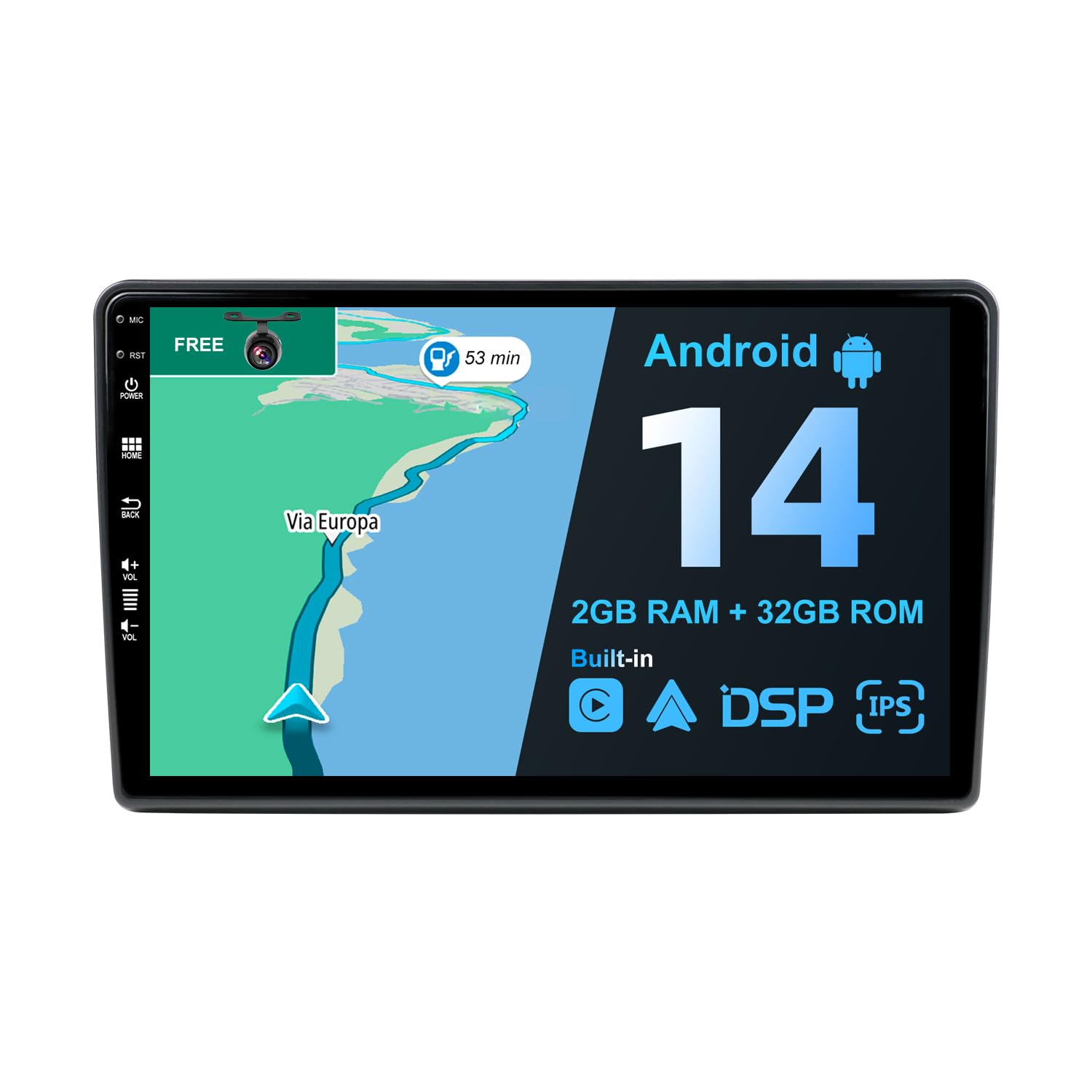Bxliyer Autoradio Android 14 IPS 9" per Fiat Ducato/Jumper/Boxer