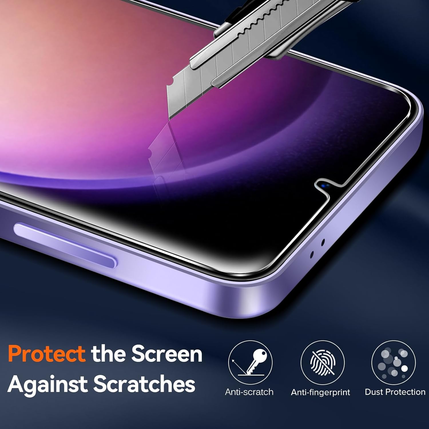 Ivoler Cover 3 in 1 per Samsung Galaxy S24 5G, Trasparente - immagine 2