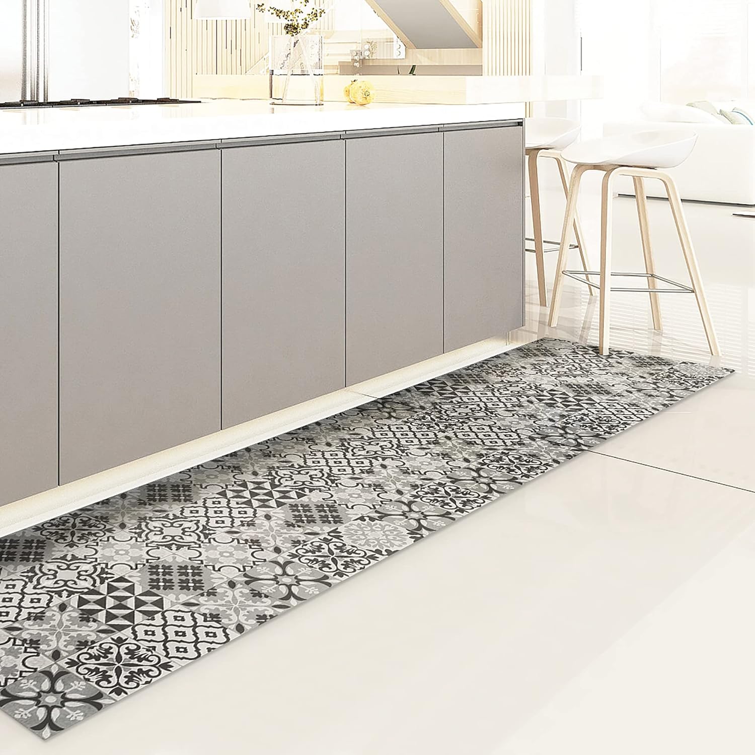 Crearreda Tappeto Cucina in Vinile Antiscivolo e Lavabile