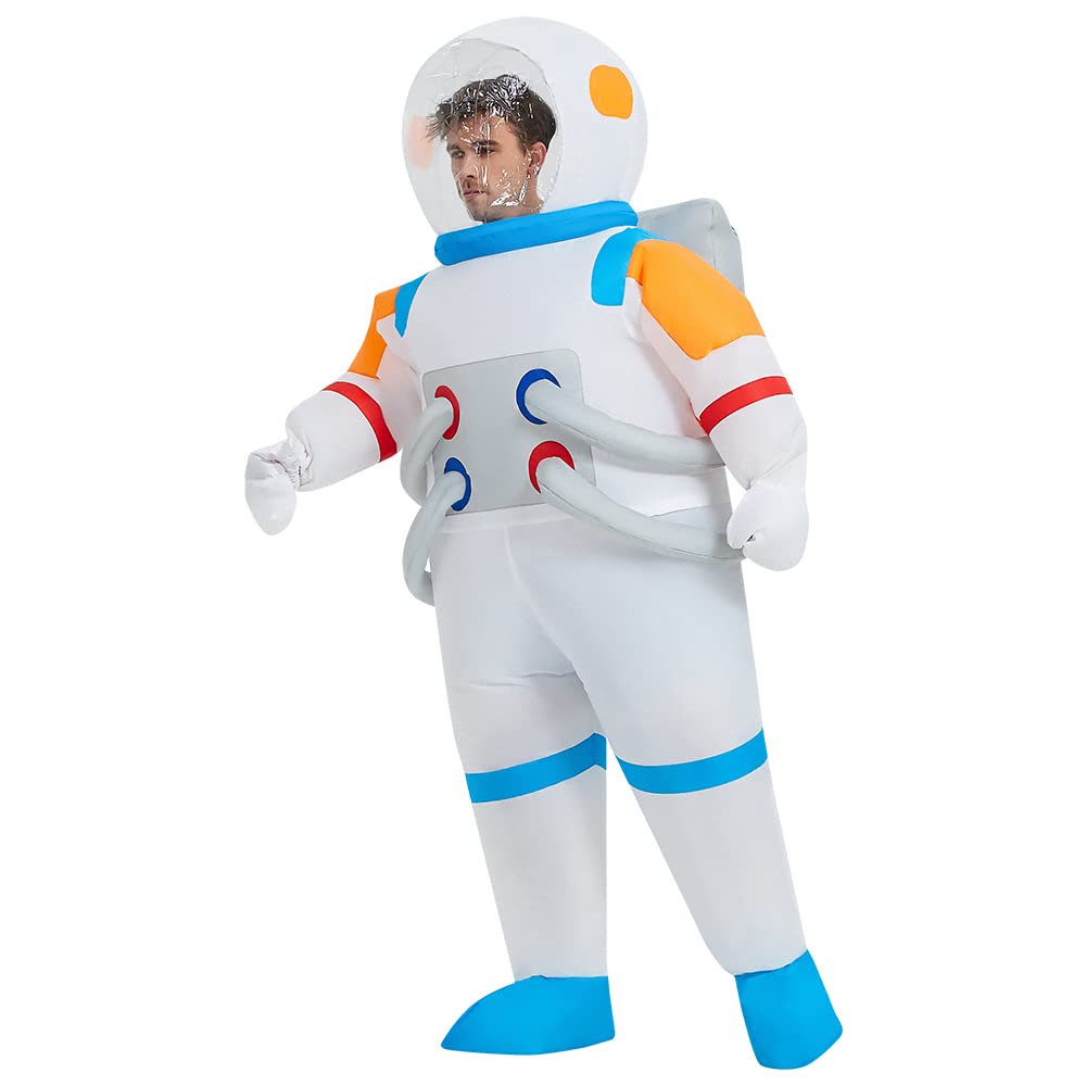 Costume Astronauta Gonfiabile per Adulti, Bianco