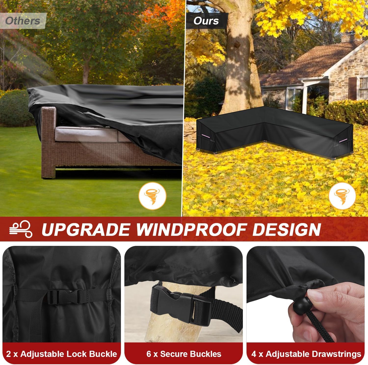 Lamuni Copertura Divano Giardino a L 420D Oxford - immagine 4