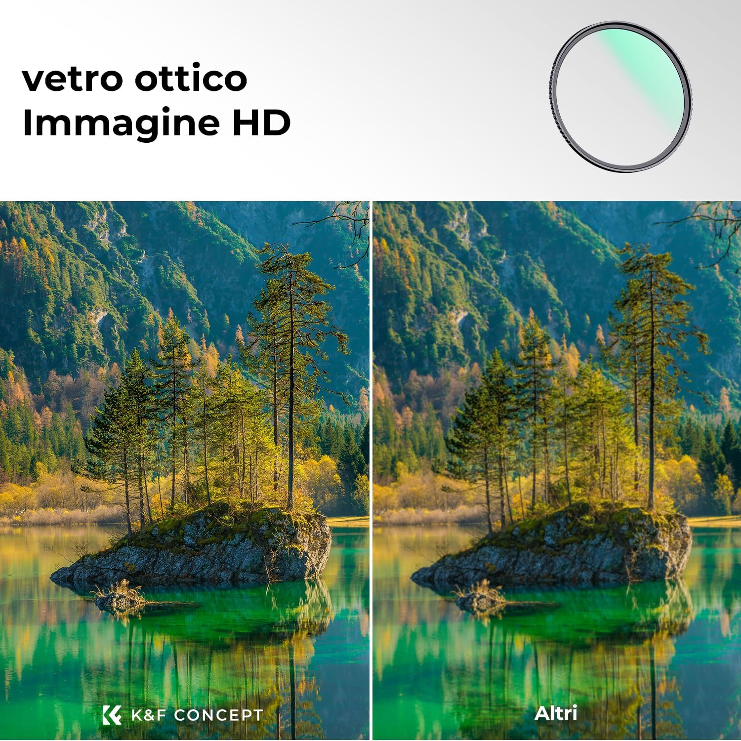 K&f Concept Nano-K Filtro UV in Vetro Ottico 82mm - immagine 5