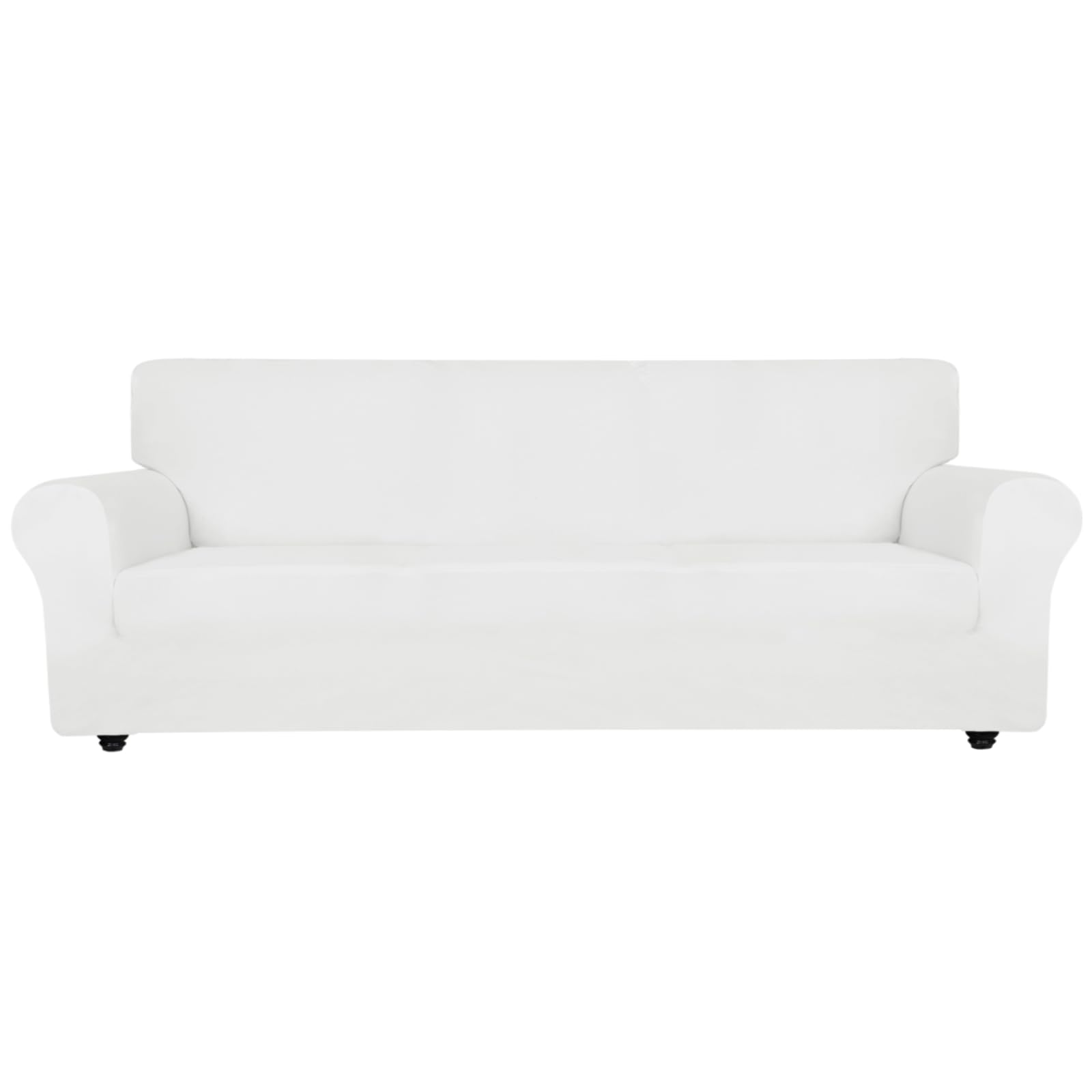 XINEAGE Copridivano Velluto 4 Posti Elasticizzato, Bianca