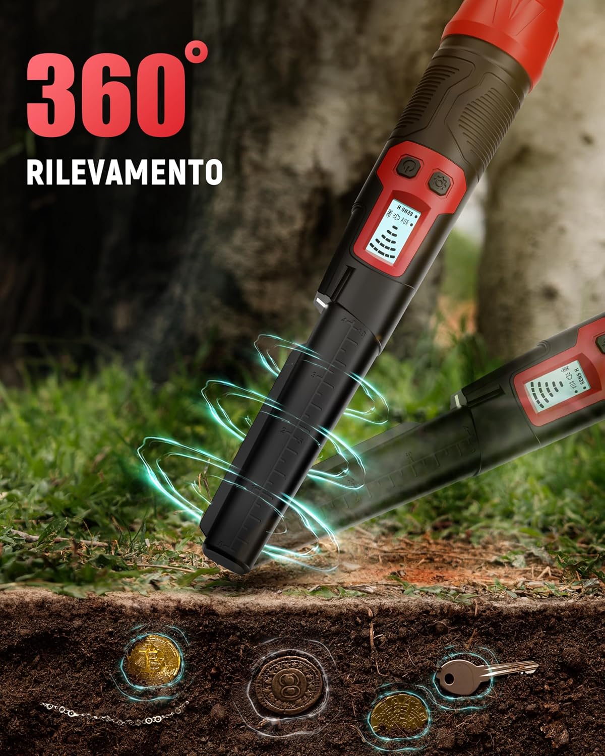 Kaiweets Metal Detector Pinpointer IP68 Impermeabile - immagine 2