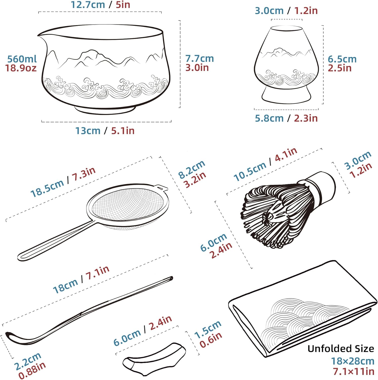 Teanagoo MATCHA KIT - Set Cerimonia Tè Matcha in Ceramica - immagine 7