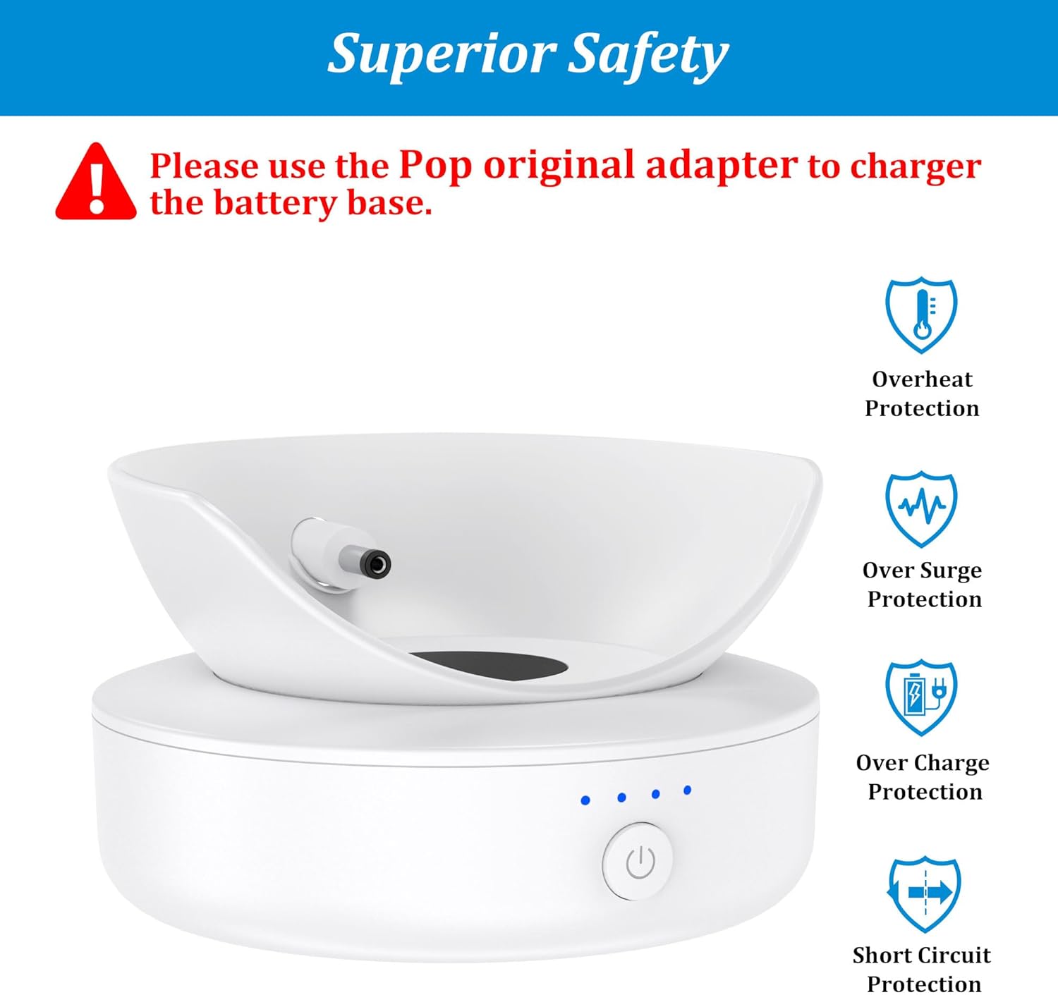 Plusacc Batteria Portatile per POP, Bianca - immagine 4