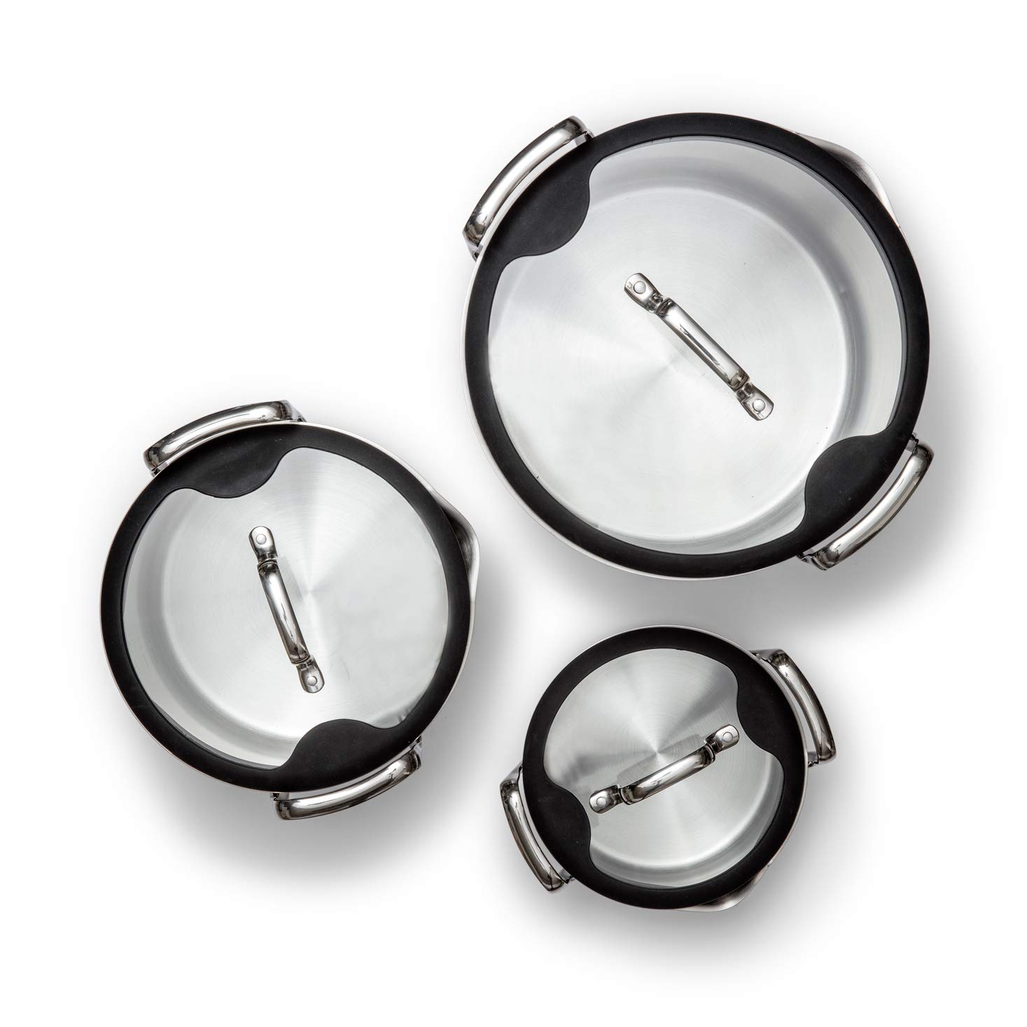 Wilfa STACKPOT Set 3 Pentole Alluminio/Acciaio Inox