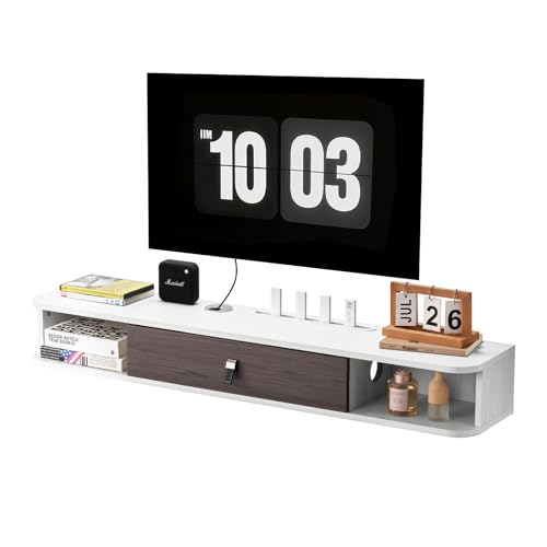 Vevor Mobile TV Sospeso a Parete 120cm, Bianco