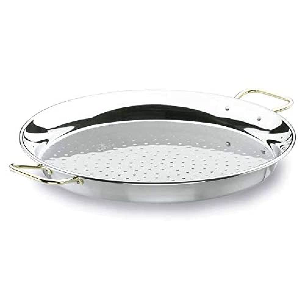 Lacor 60160- Padella per paella valenciana inox 60 cm