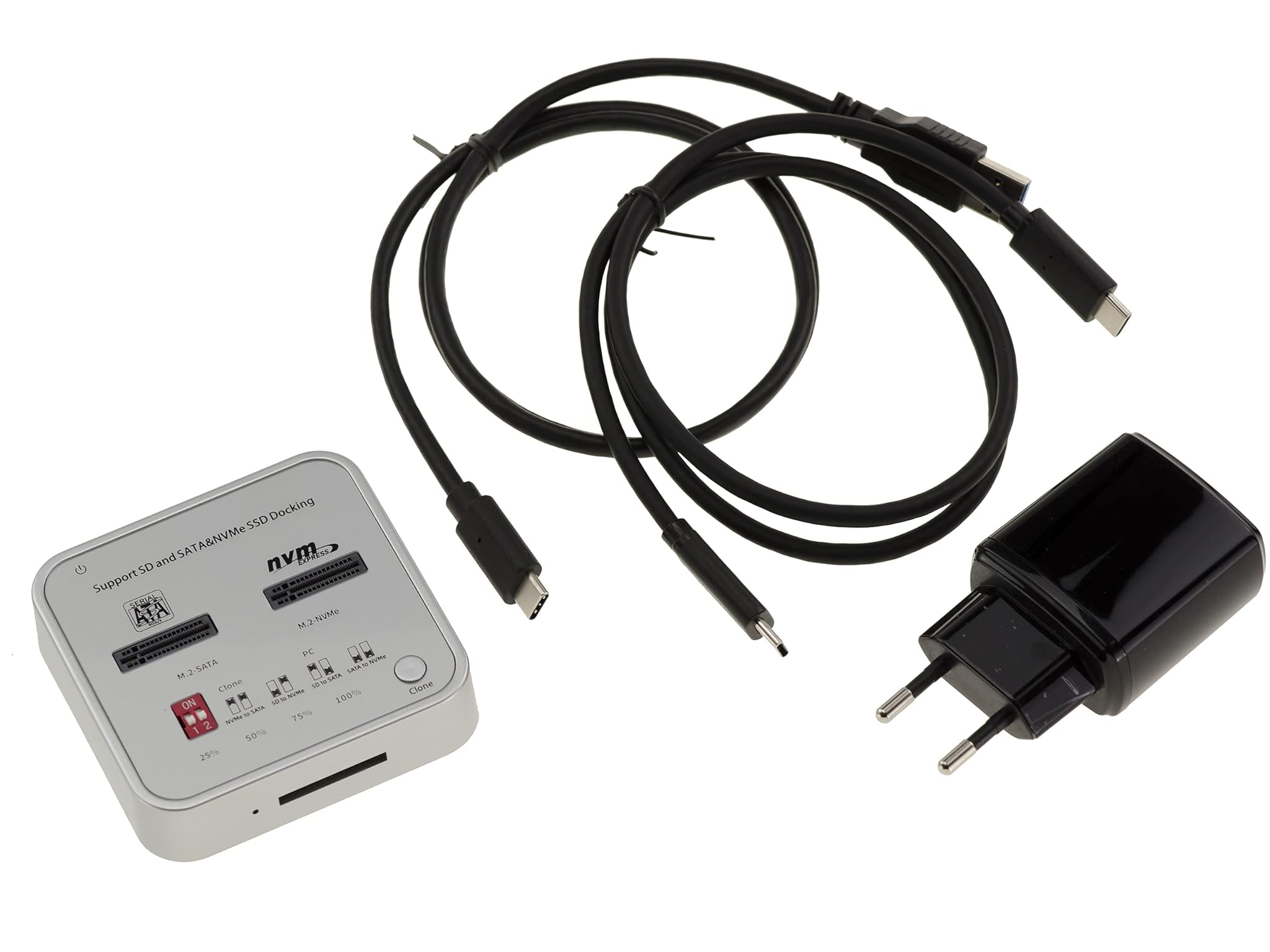 Docking Station USB 3.2 Gen2 10GB per SSD M.2 SATA/NVMe