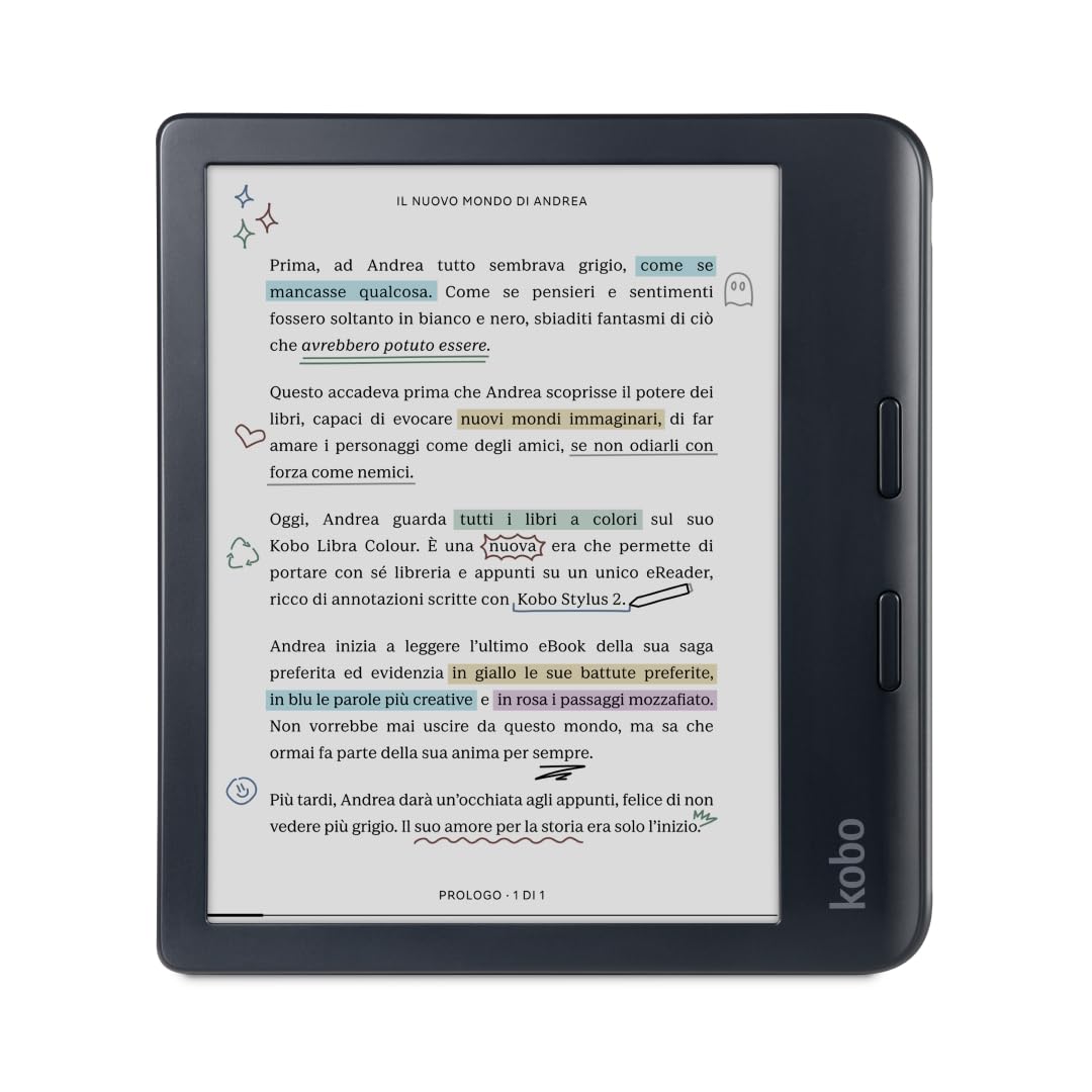 Kobo Libra Colour - eReader 7” E Ink Kaleido™ 3, Nero