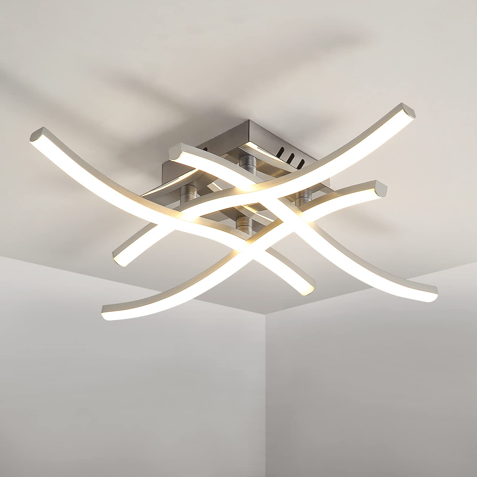 Tealight Plafoniera LED Soffitto Design Curvo 24W