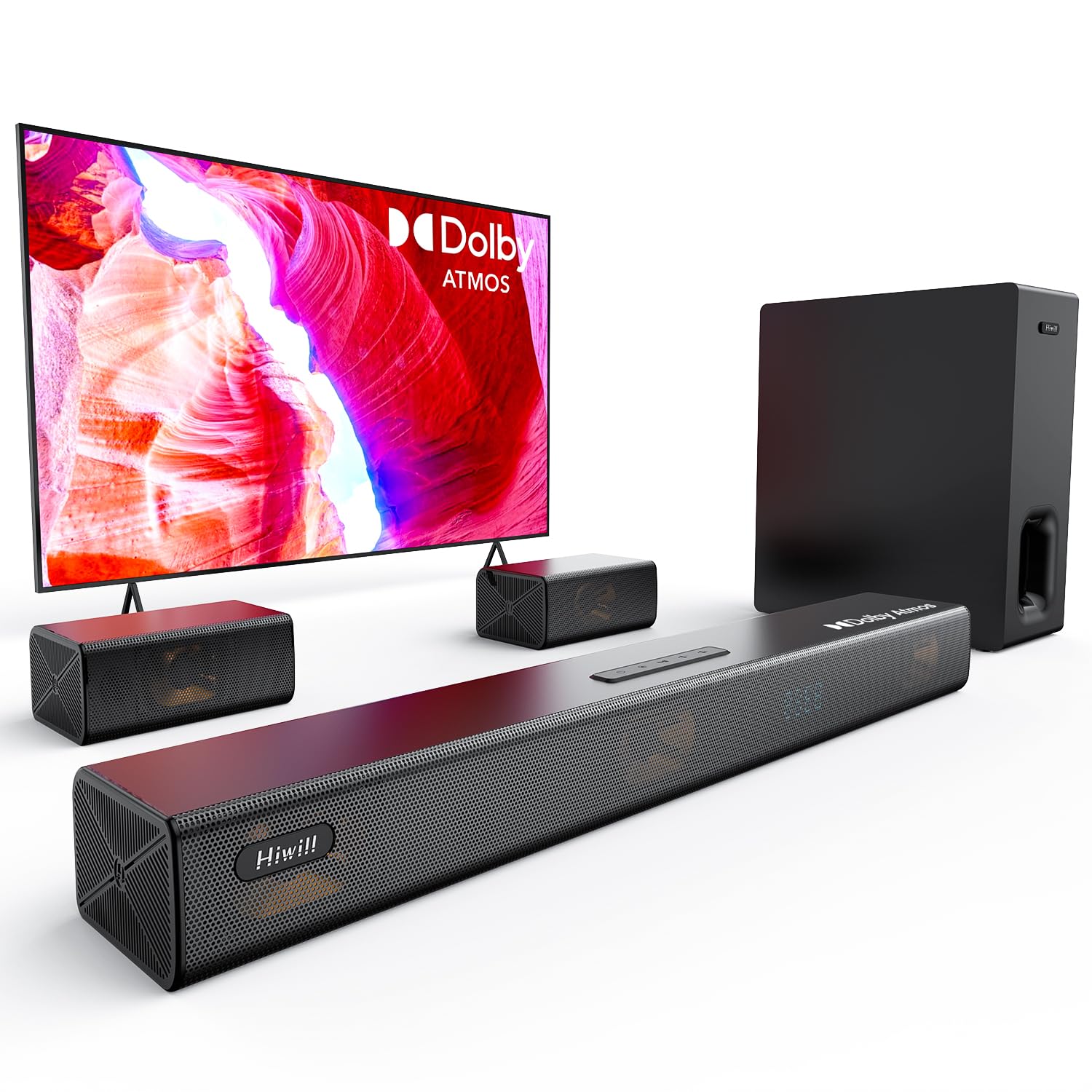 Hiwill 5.1CH Soundbar TV Dolby Atmos 420W