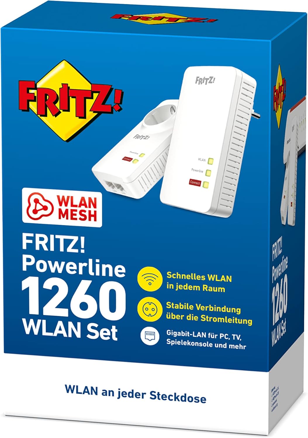 Avm FRITZ!Powerline 1260E/1220E - Set WLAN Access Point - immagine 3