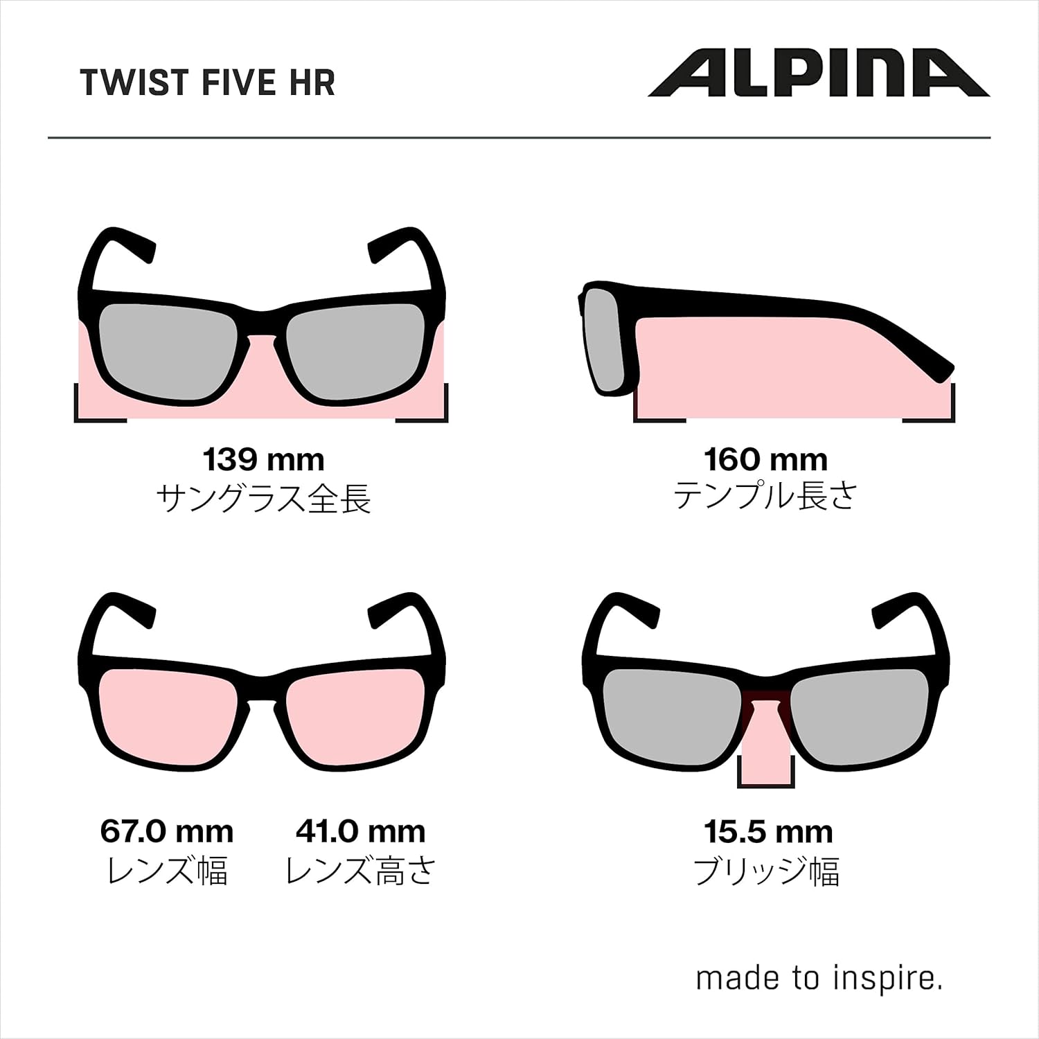 ALPINA Twist Five Hr Vl+ Occhiali sportivi Unisex adulto (Pacco da 1) - immagine 8