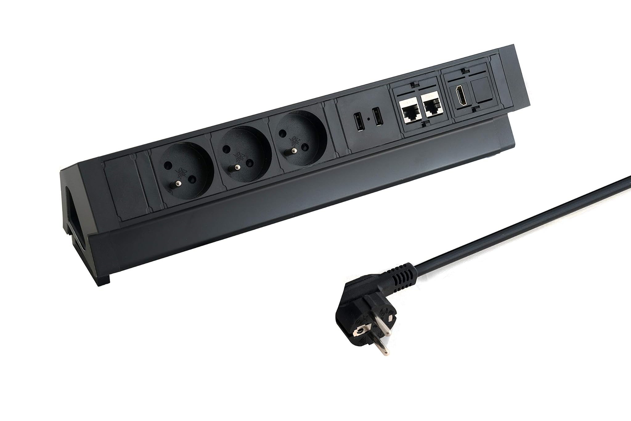 Bloc Prise de Bureau EL4103URH-FR 3 Prese 2 USB