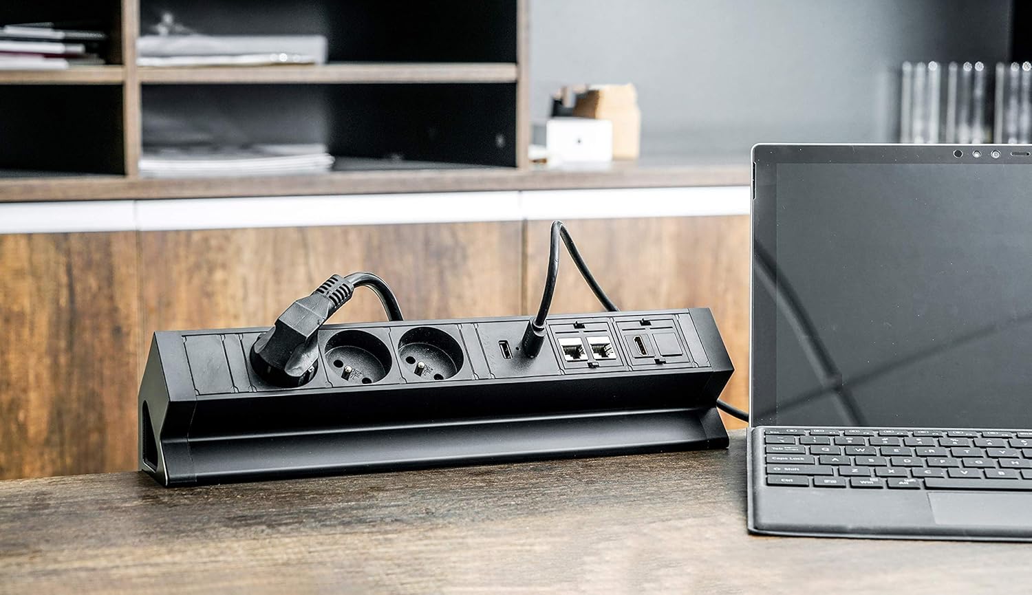 Bloc Prise de Bureau EL4103URH-FR 3 Prese 2 USB - immagine 4
