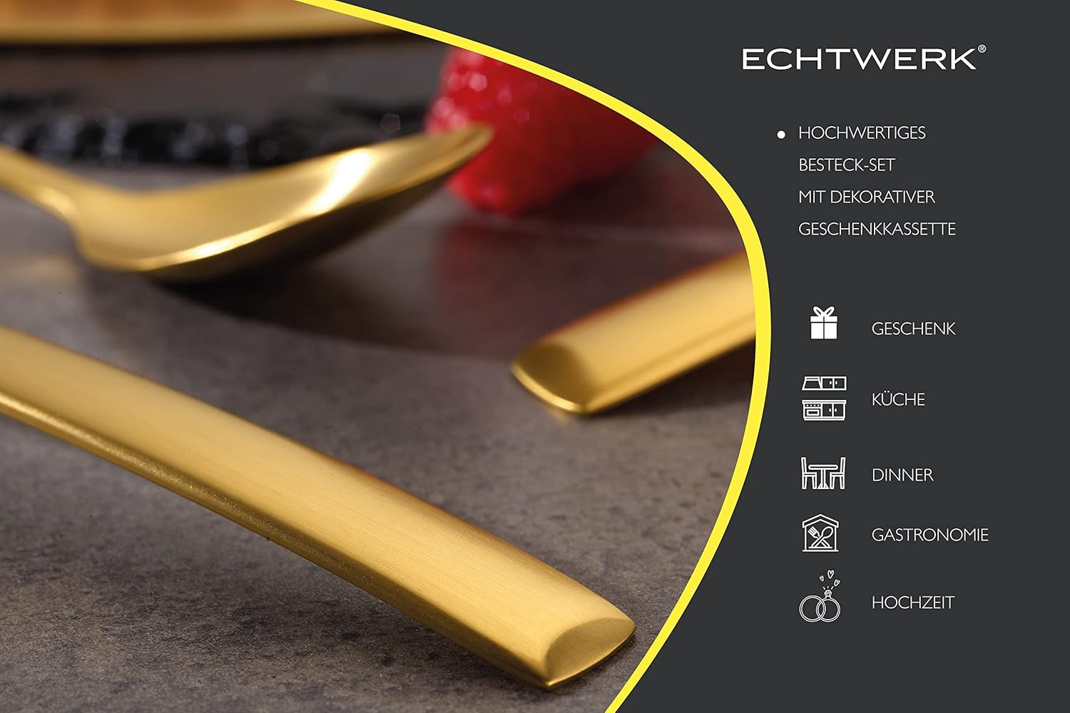 Echtwerk Posate Avelino Gold Edition 30 pezzi - immagine 7