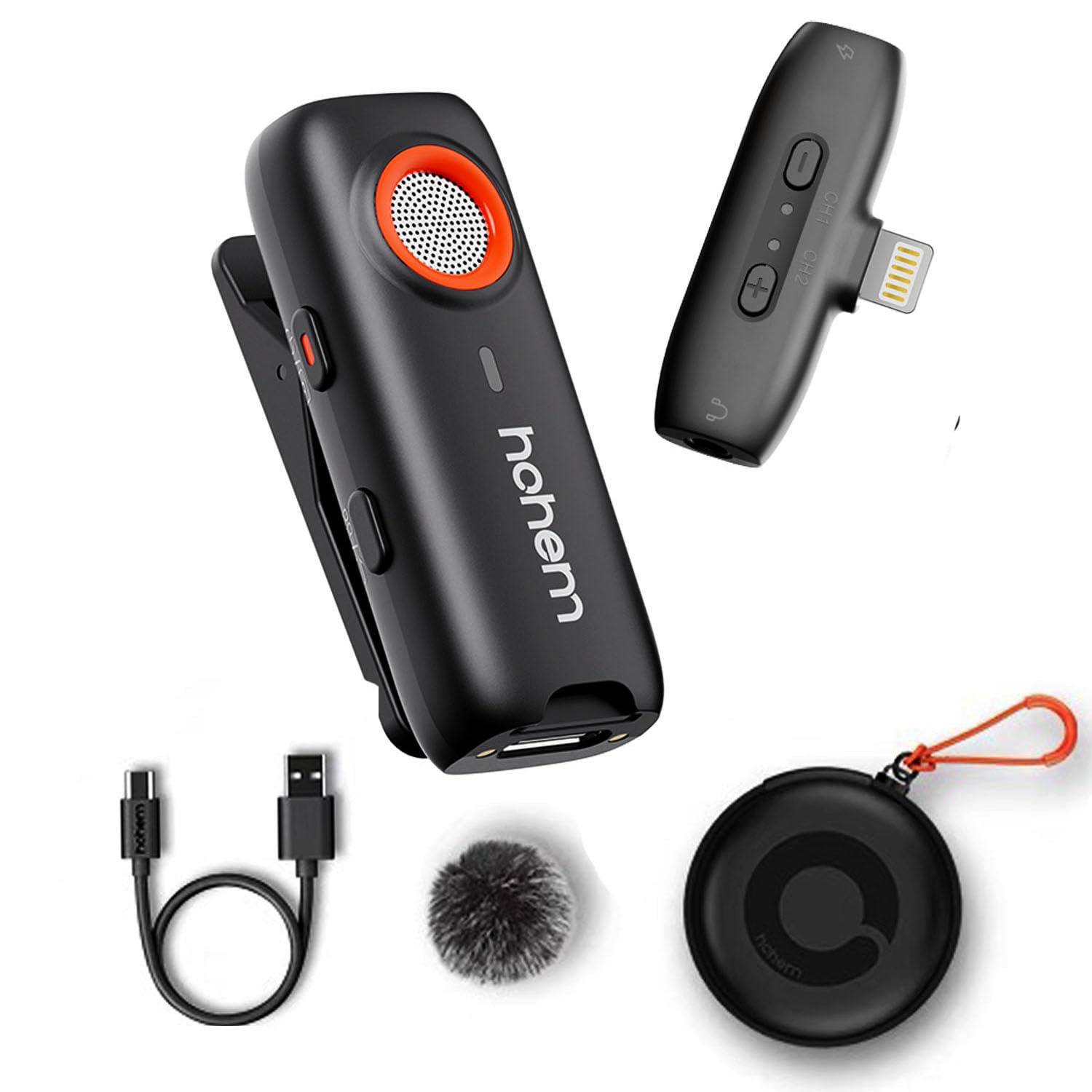 Hohem MIC-01 Microfono Lavalier Wireless per iPhone iPad