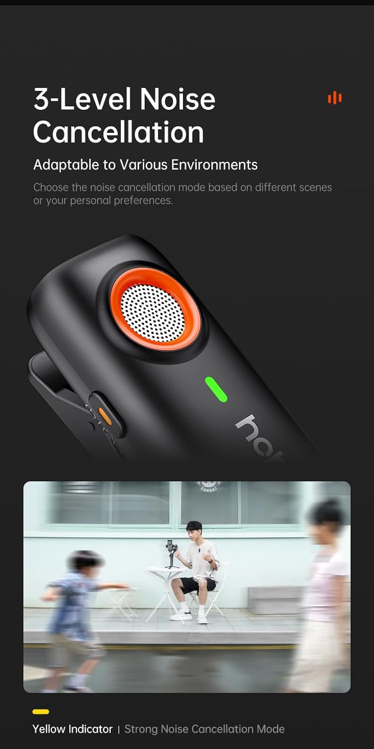 Hohem MIC-01 Microfono Lavalier Wireless per iPhone iPad - immagine 8