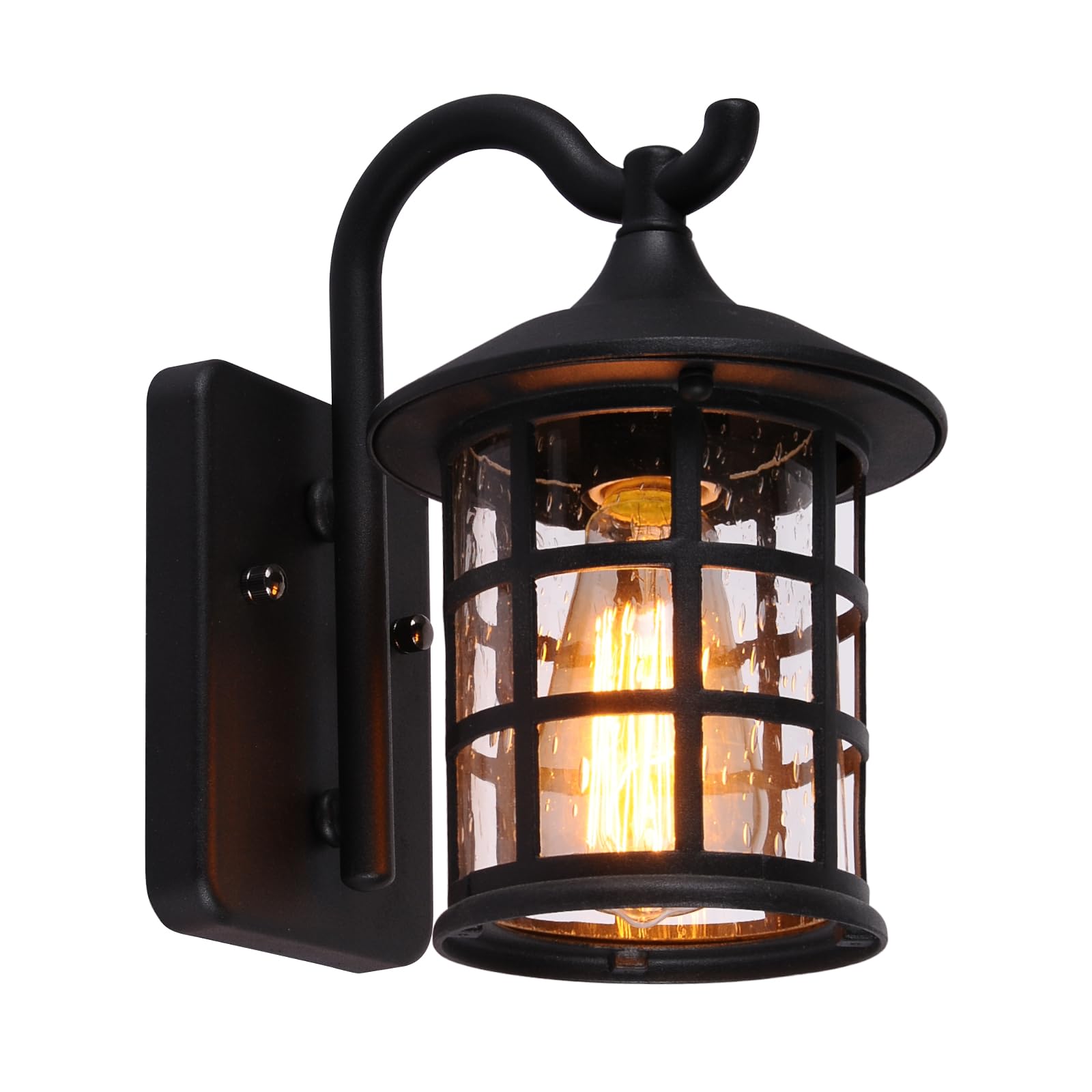 Applique da Esterno Vintage LED E27, Nero