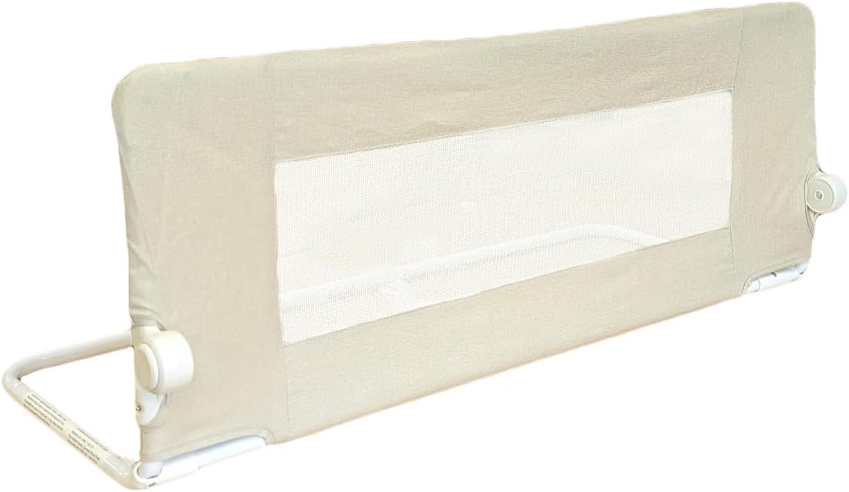 Safetots Sponda per Letti in Denim Naturale, 100x40cm