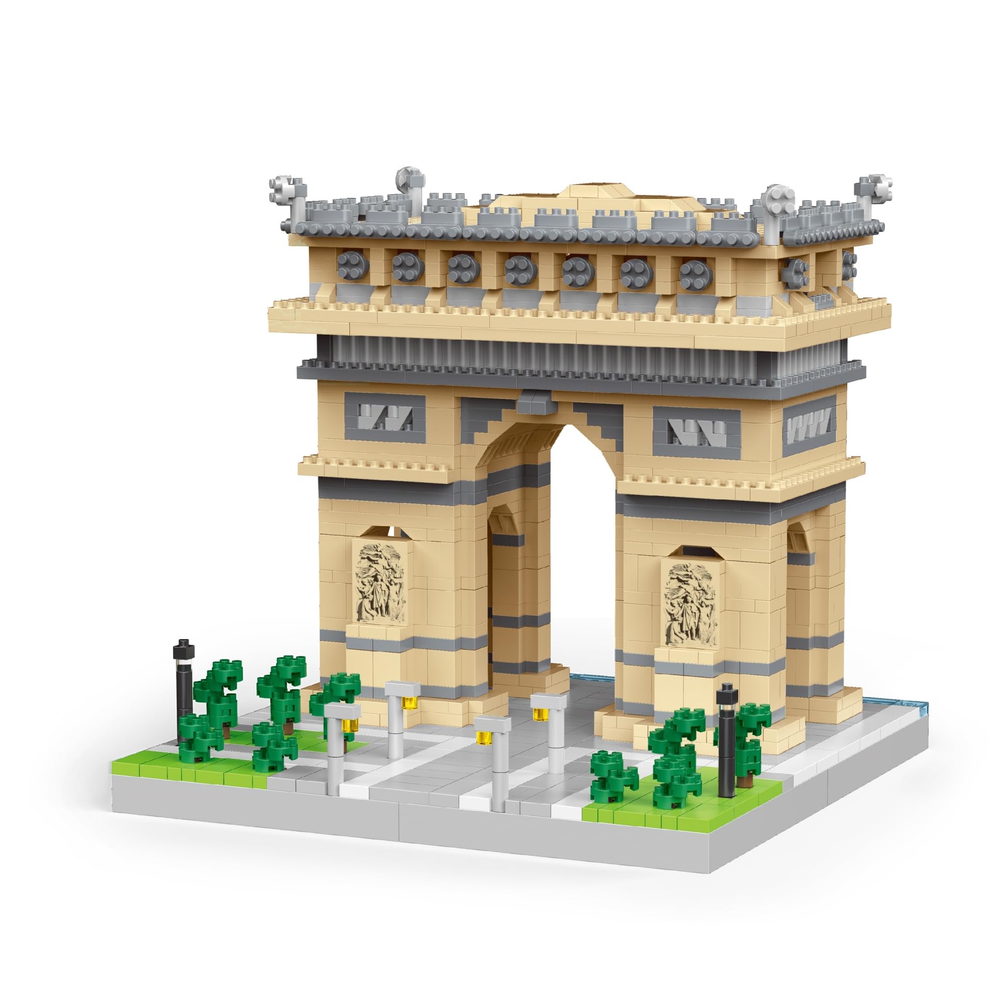 Parigi Arc de Triomphe Micro Building Blocks 1800+ Pezzi