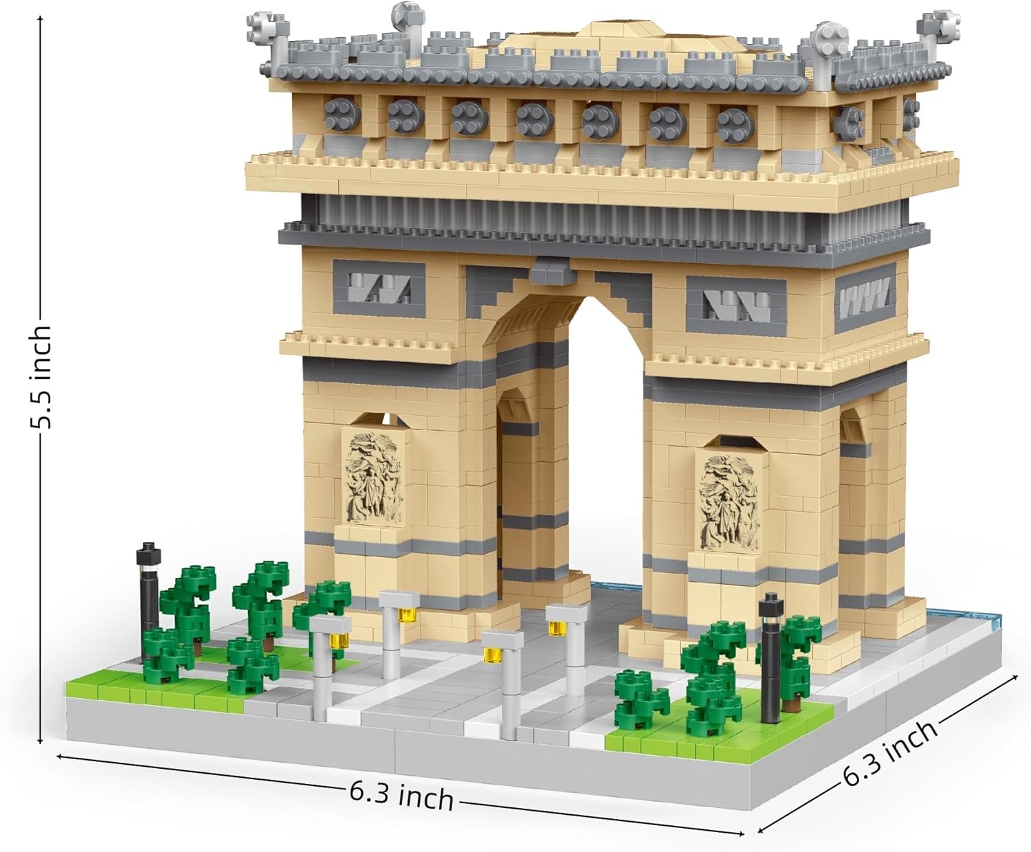 Parigi Arc de Triomphe Micro Building Blocks 1800+ Pezzi - immagine 2